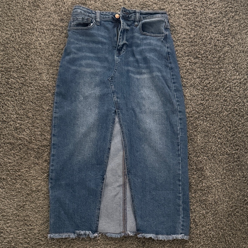 Women's Denim Midi Skirt